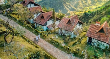 Charming villa in a primitive location with white cloud floating valley