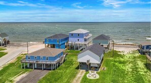 Exterior - Beach House with Ocean Views, Deck & Firepit (Surfside)