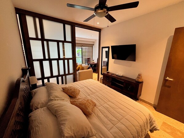 1 室のベッドルーム、WiFi、ベッドシーツ