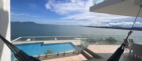 Apartment, 3 Schlafzimmer, Balkon, Gartenblick | Pool