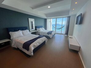 Apartamento, 3 quartos, sacada, vista para o jardim | 4 quartos