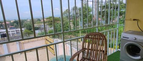 Appartement, uitzicht op stad | Balkon