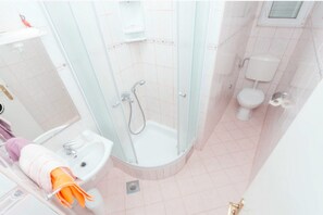 Shower, hair dryer