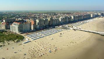 Vlak bij het strand