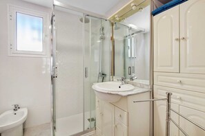 Shower, hair dryer