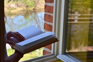 View from property - Double room in the Gasthaus am Finowkanal (former school from 1875). (Wandlitz)