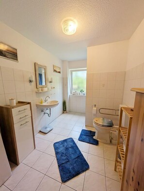 Sèche-cheveux, serviettes fournies