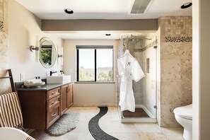 Hair dryer, towels