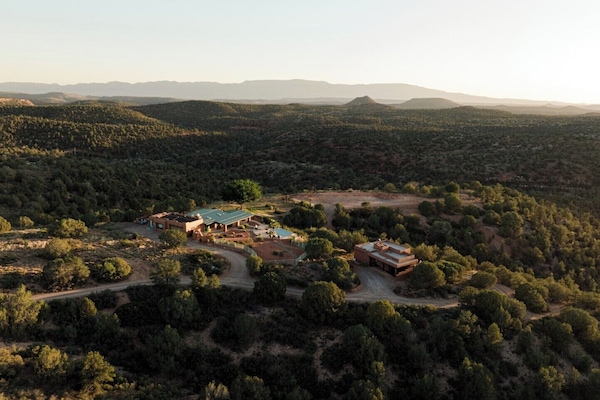 Arial view of the sacred space