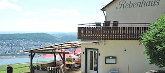 The Rebenhaus - with a sensational view of the Rhine Valley. Apartment for 2