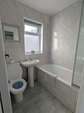 Towels, soap, toilet paper