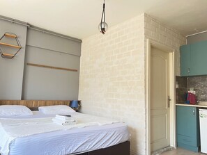 Estudio clásico, vista a la ciudad | Tabla de planchar con plancha y wifi gratis 