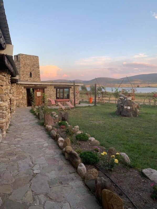 Uitzicht op de binnenplaats