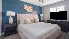 2 bedrooms, desk, iron/ironing board, WiFi