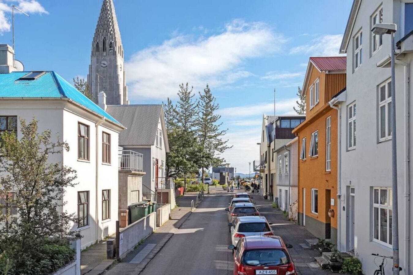 Parkering på plats, laddningsstation för elbil