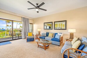 Smart TV, DVD player, books, video library