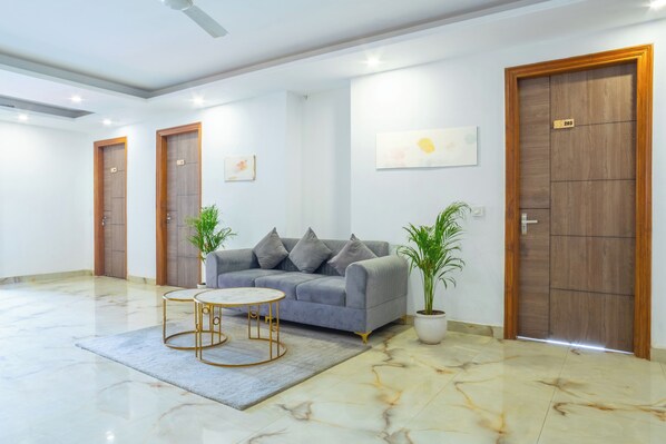 Studio, byutsikt | Oppholdsområde