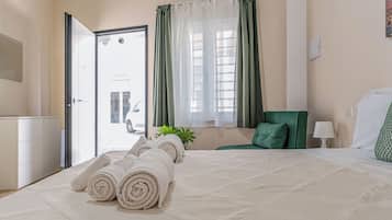 1 Schlafzimmer, BĂŒgeleisen/BĂŒgelbrett, kostenloses WLAN, BettwĂ€sche