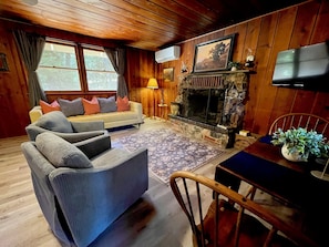 TV connectée, cheminée