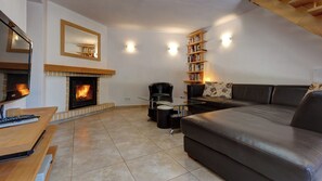 TV connectée, cheminée