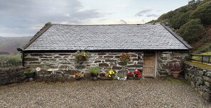 屋外ダイニングエリア