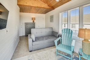 TV, fireplace, DVD player