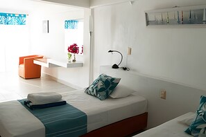 2 bedrooms, bed sheets