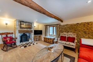 Fernseher, Kamin