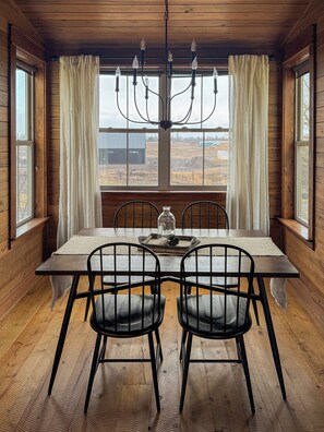 Dining - Creston Centennial #1-King bed, rustic barn loft w/stairs (Kalispell)