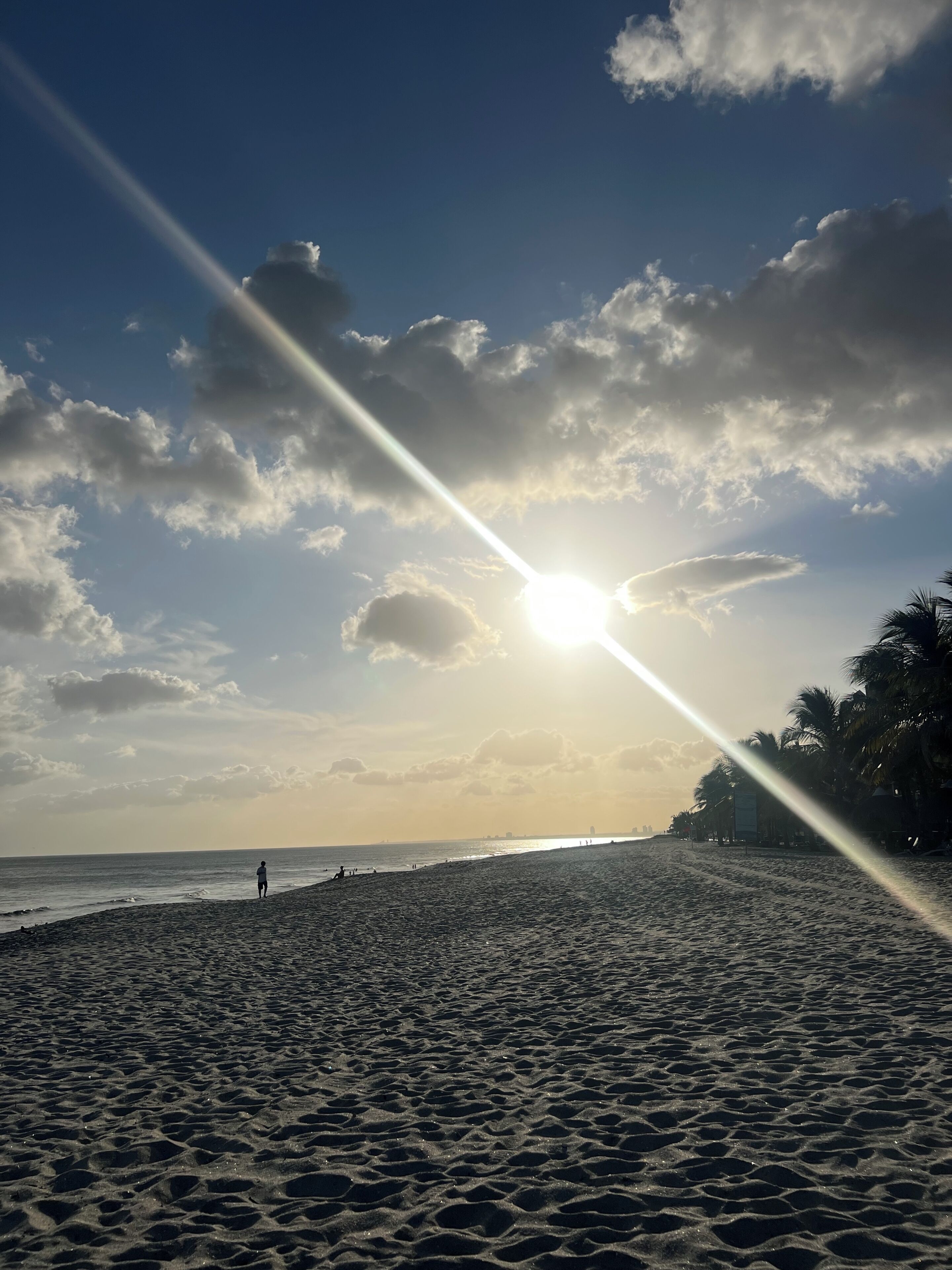 Sun-loungers, beach towels