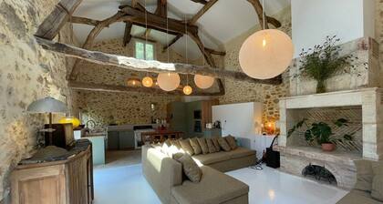 Charming historic barn with pool
