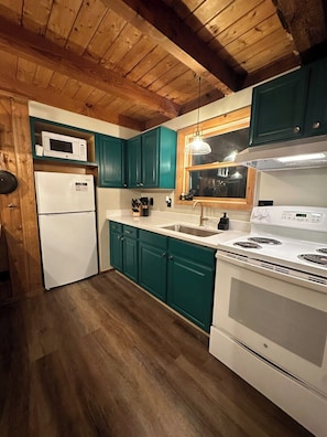 Microwave, oven, stovetop, paper towels