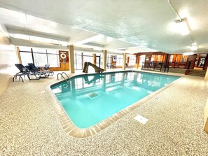 Indoor pool, a heated pool