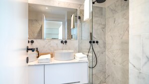 Hair dryer, towels