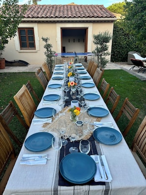 Espace banquet en plein air