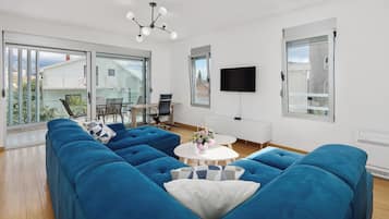 Appartamento Superior, 2 camere da letto, vista montagna | Soggiorno