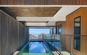 A heated pool