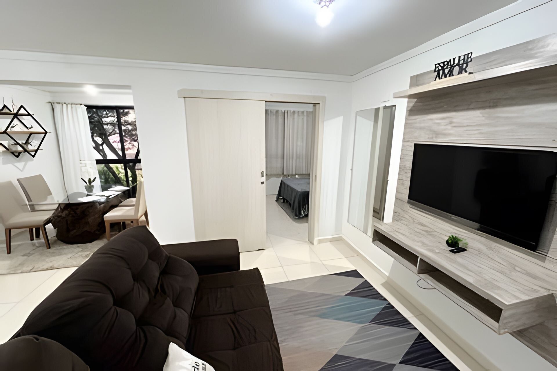 Basic Apartment | Living area | 40-inch Smart TV with digital channels, Netflix, streaming services