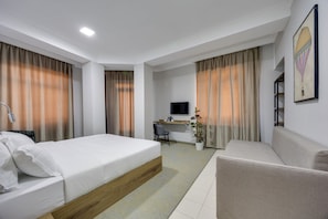 Double Room, Balcony, City View | Desk, laptop workspace, free WiFi
