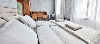 In the eastern wing, 6 people accommodate in a three two-person rooms