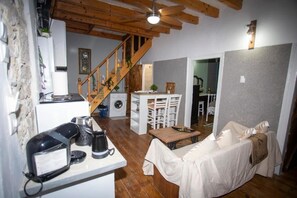 Living area - Archontissa Sea View House (Mesongi)