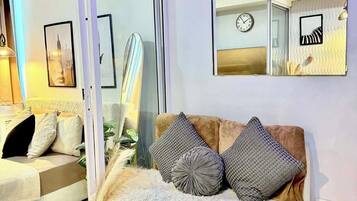 1 kamar tidur, meja kerja, ruang kerja ramah laptop, dan Wi-Fi gratis