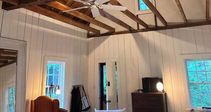 Scoville Estate Millhouse w Bubbling Brook + Screened Porch on 5 Private Acres