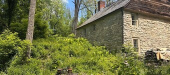 Scoville Estate Millhouse w Bubbling Brook + Screened Porch on 5 Private Acres