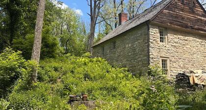Scoville Estate Millhouse w Bubbling Brook + Screened Porch on 5 Private Acres