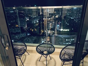 Exclusive Apartment, 2 Bedrooms, City View | Balcony view - Autopia Stay - Vinhomes Skylake (Hanoi)