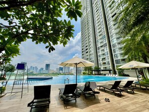 Seasonal outdoor pool