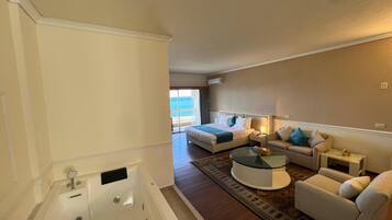 Luxury Suite, Private Pool, Sea View | In-room safe, individually decorated, individually furnished
