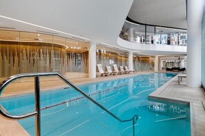 Indoor pool, a heated pool