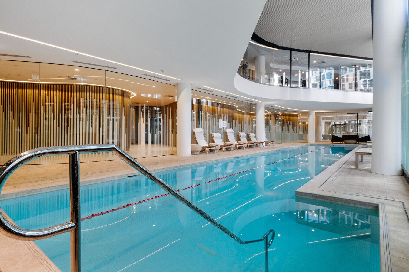 Indoor pool, a heated pool